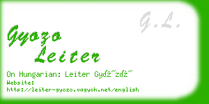 gyozo leiter business card